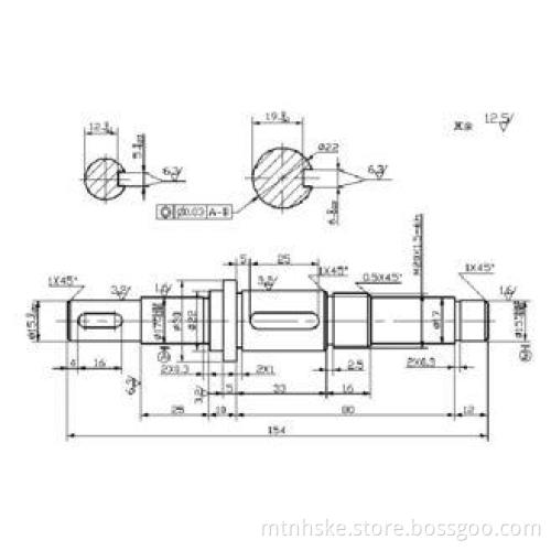 Industrial Equipments Painted CNC Turning Parts With Boring